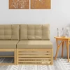 Lauko Vidurinis Sofa Kietos akacijos mediena Balta