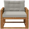 Lauko Vidurinis Sofa Kietos akacijos mediena Natūrali