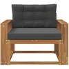 Lauko Vidurinis Sofa Natūrali
