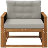 Lauko Vidurinis Sofa Kietos akacijos mediena Natūrali