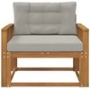 Lauko Vidurinis Sofa Natūrali