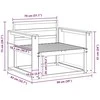 Lauko Vidurinis Sofa Natūrali