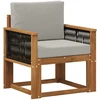 Lauko Vidurinis Sofa Kietos akacijos mediena Natūrali