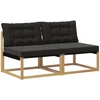 Lauko Vidurinis Sofa Kietos akacijos mediena Balta