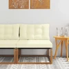 Lauko Vidurinis Sofa Kietos akacijos mediena Natūrali