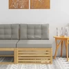 Lauko Vidurinis Sofa Kietos akacijos mediena Balta