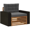 Lauko Vidurinis Sofa Kietos akacijos mediena Natūrali