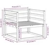 Lauko Vidurinis Sofa Natūrali