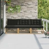 Lauko Vidurinis Sofa Kietos akacijos mediena Balta