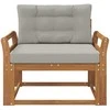 Lauko Vidurinis Sofa Natūrali