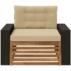 Lauko Vidurinis Sofa Natūrali