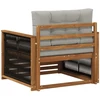 Lauko Vidurinis Sofa Natūrali