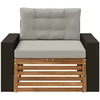 Lauko Vidurinis Sofa Natūrali