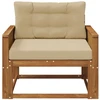 Lauko Vidurinis Sofa Natūrali