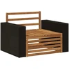 Lauko Vidurinis Sofa Natūrali
