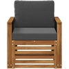 Lauko Vidurinis Sofa Natūrali