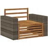 Lauko Vidurinis Sofa Natūrali