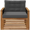 Lauko Vidurinis Sofa Natūrali