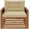 Lauko Vidurinis Sofa Natūrali