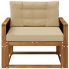 Lauko Vidurinis Sofa Natūrali