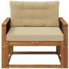 Lauko Vidurinis Sofa Natūrali