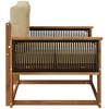 Lauko Vidurinis Sofa Natūrali
