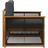 Lauko Vidurinis Sofa Natūrali