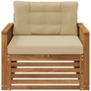 Lauko Vidurinis Sofa Natūrali