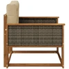 Lauko Vidurinis Sofa Natūrali
