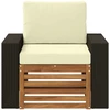 Lauko Vidurinis Sofa Natūrali
