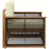 Lauko Vidurinis Sofa Natūrali