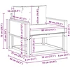 Lauko Vidurinis Sofa Natūrali