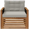 Lauko Vidurinis Sofa Natūrali