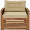 Lauko Vidurinis Sofa Natūrali