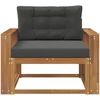 Lauko Vidurinis Sofa Natūrali