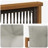 Lauko Vidurinis Sofa Natūrali ir Šviesiai pilka 83 x 91 x 73 cm
