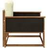 Lauko Vidurinis Sofa Natūrali