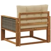 Lauko Vidurinis Sofa Natūrali