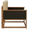 Lauko Vidurinis Sofa Natūrali