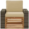 Lauko Vidurinis Sofa Natūrali