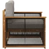 Lauko Vidurinis Sofa Natūrali