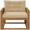 Lauko Vidurinis Sofa Natūrali