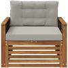 Lauko Vidurinis Sofa Natūrali