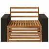 Lauko Vidurinis Sofa Natūrali