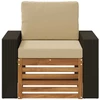 Lauko Vidurinis Sofa Natūrali