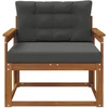 Lauko Vidurinis Sofa Natūrali