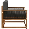 Lauko Vidurinis Sofa Natūrali