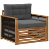 Lauko Vidurinis Sofa Natūrali