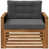 Lauko Vidurinis Sofa Natūrali