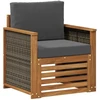 Lauko Vidurinis Sofa Natūrali